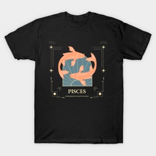 Pisces Zodiac Fish Design T-Shirt